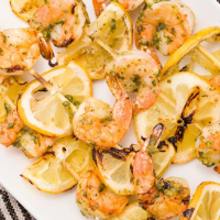 pesto shrimp skewers